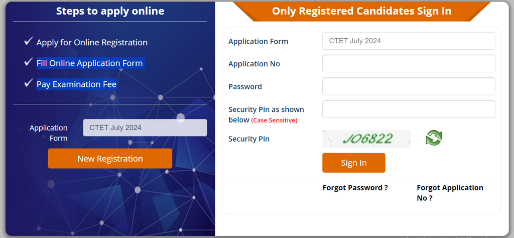 CTET 2024 Registration Link