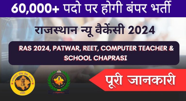 Latest Vacancy in Rajasthan 2024